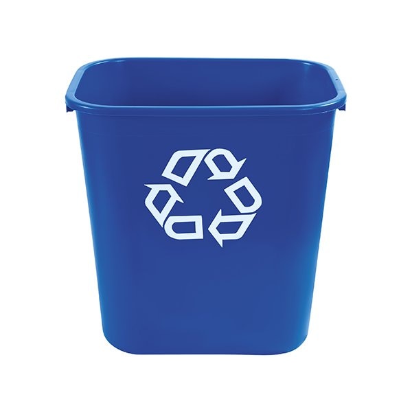 Rubbermaid Rubbermaid Office Recycling Container - 7 Gallon, Blue BUY00020893 - main